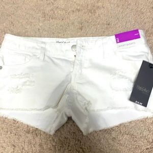 New with tags white shorts